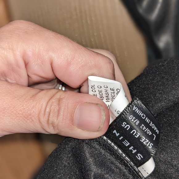 Shein Size Large PU Black bustier top mini dress - New WOT - Picture 3 of 5